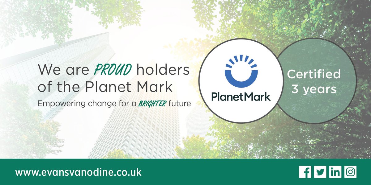 Evans is proud to be a #PlanetMark member, making improvements to reduce our #carbonemissions & working towards a better future for everyone.
#WorldEnvironmentDay