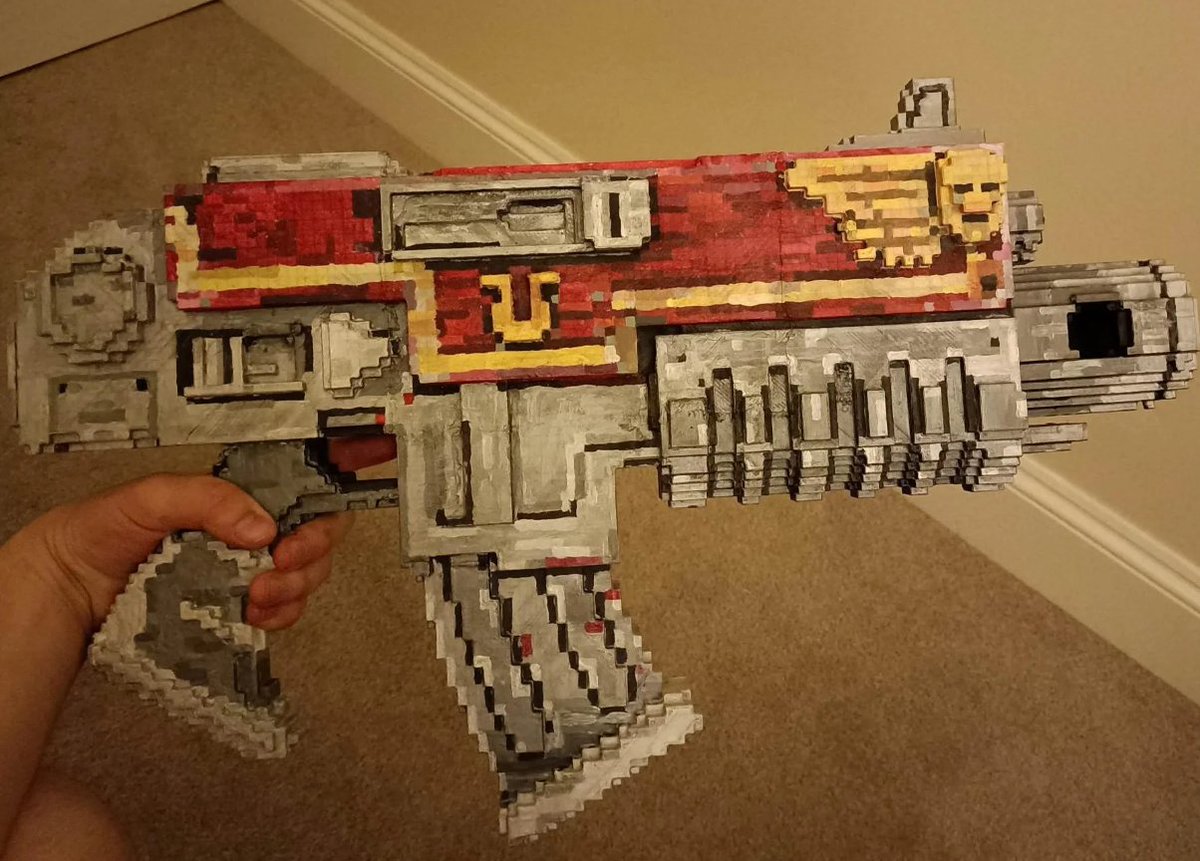 3d printer of a real life boltgun