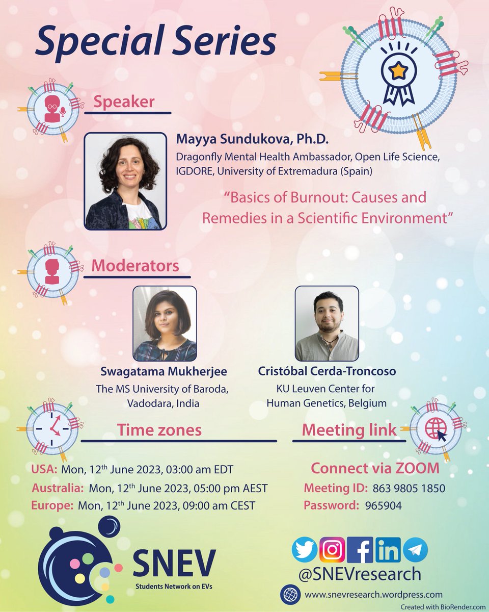 Student Network on EVs (@snevresearch) on Twitter photo Join us to talk about #Burnout in #ScientificEnvs
Next week, <a href="/mayya_sundukova/">Mayya Sundukova, PhD</a> will feature this topic in a new #SNEV Special Series edition!
Check the details in the following poster.
Find your timezone: notime.zone/NXAvL-jrQIbOL Join us to talk about #Burnout in #ScientificEnvs
Next week, <a href="/mayya_sundukova/">Mayya Sundukova, PhD</a> will feature this topic in a new #SNEV Special Series edition!
Check the details in the following poster.
Find your timezone: notime.zone/NXAvL-jrQIbOL