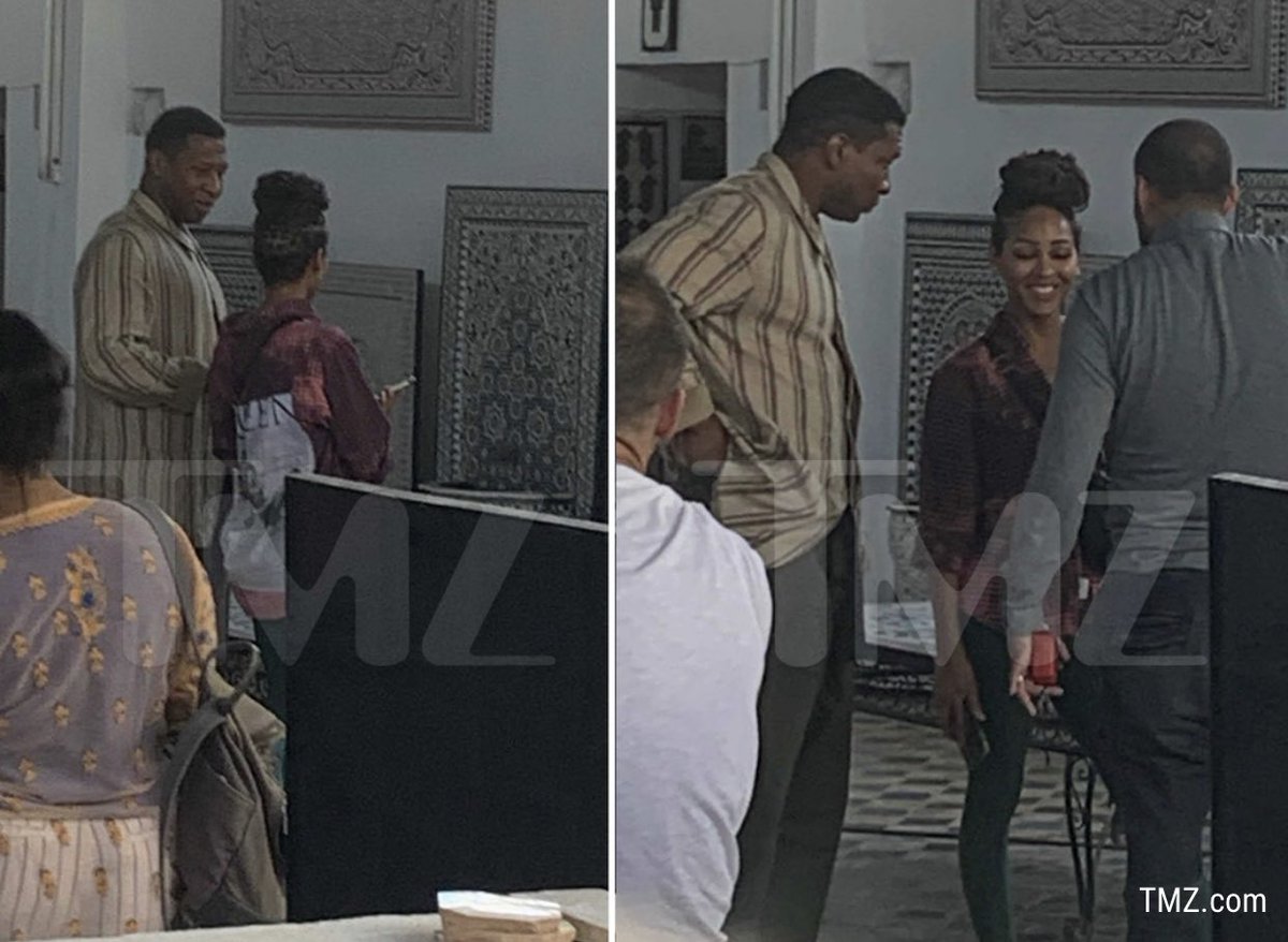 Jonathan Majors spotted in Morocco with Meagan Good