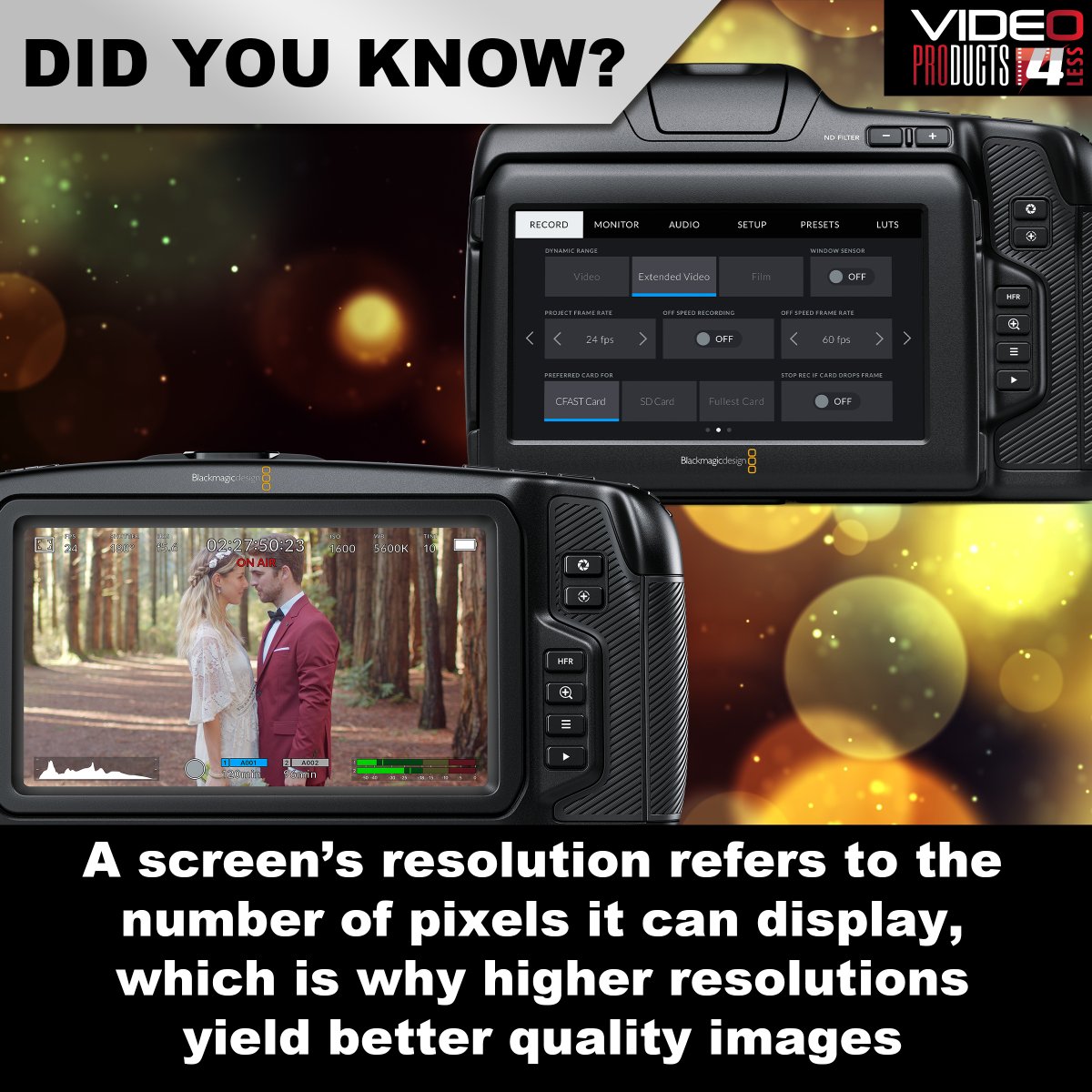 Never skimp on the resolution!

#didyouknow #didyouknowfacts #didyouknowthat #trivia #coolfacts #techfacts #techtrivia #themoreyouknow #information #filminfo #BlackmagicDesign #pcc4K #pcc6KG2 #pcc6Kpro #resolution #screenresolution #pixels #LCD #monitor #filming #filmequipment