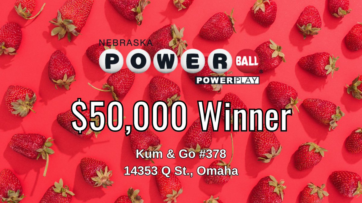 Good Monday morning, Nebraska! We've had seven cups of coffee and we are jittering with delight to tell you about this weekend's winners. Let's start in Omaha where someone who bought a Powerball ticket for Saturday night's drawing won $50,000! https://t.co/svw8z36xjf