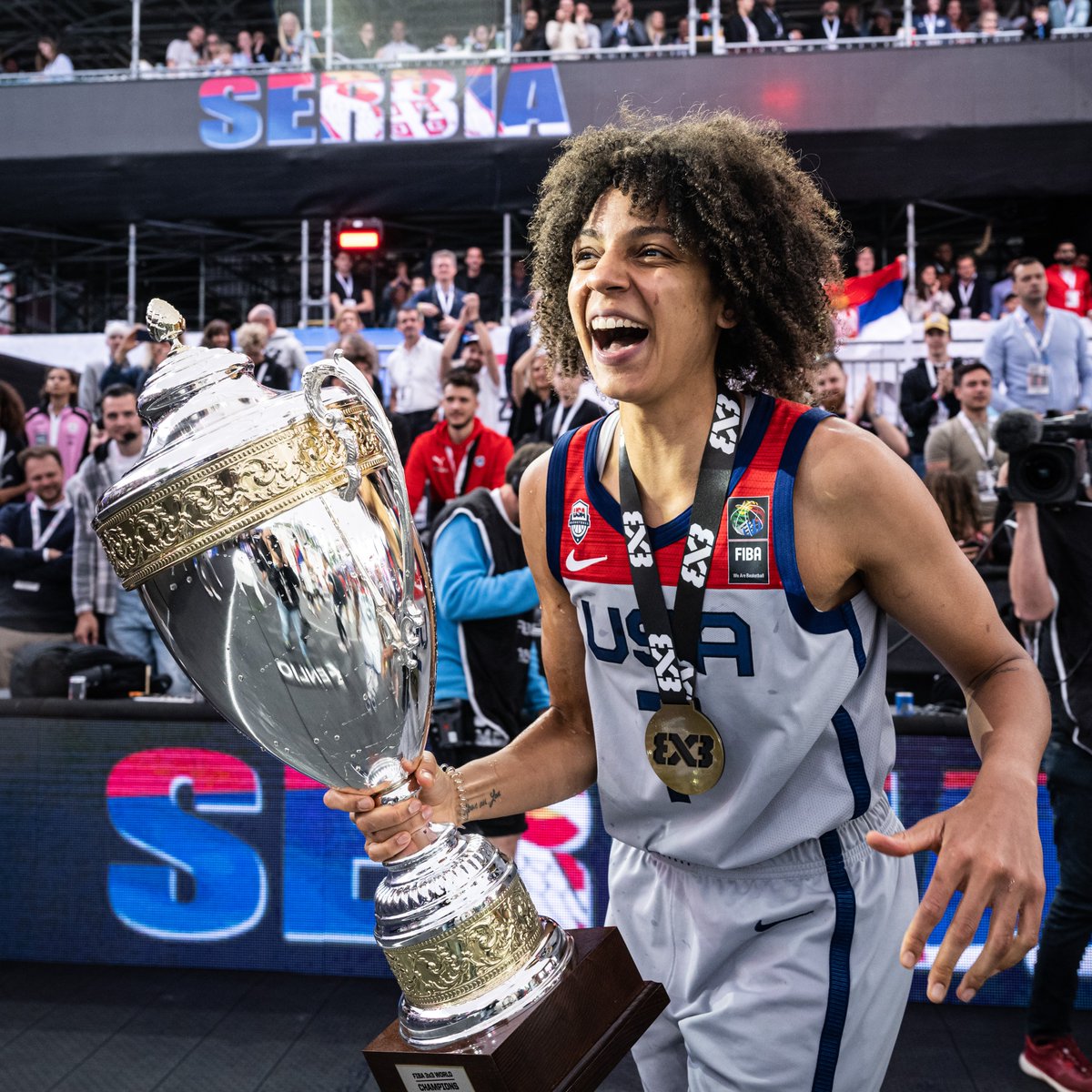 2014 - 2023 🇺🇸 Cierra Burdick is the only woman with 2 3x3 World Cup titles ✅ #3x3WC @C_Burdick11