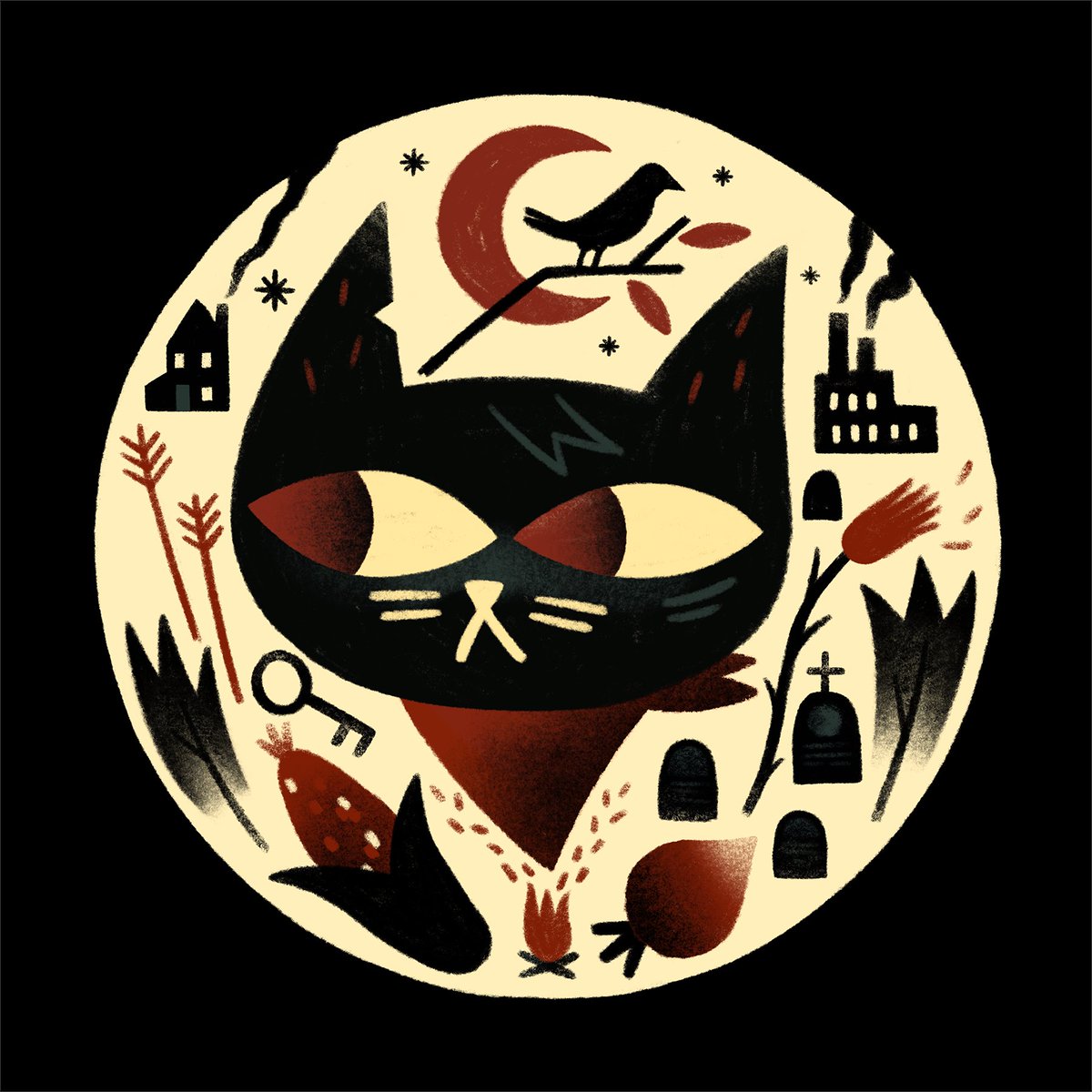 bombsfall's tweet image. you, a fool, a rube: Twigs from Revenant Hill is supposed to look like Mae from Night In The Woods
me, a professional artist: this is just how I draw a cat