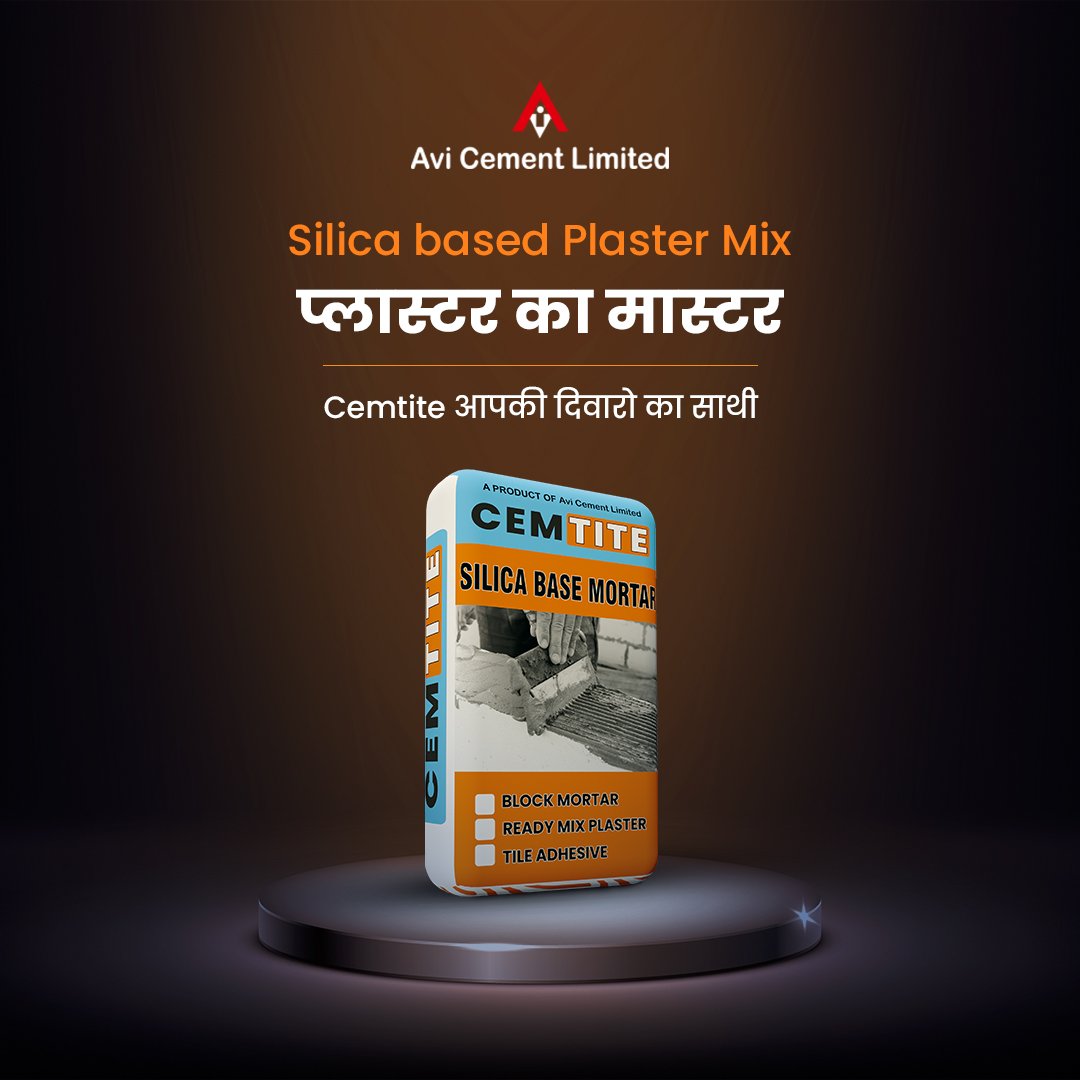 AviCementLtd's tweet image. Introducing Cemtite Silica based Plaster Mix: Elevate your surfaces to perfections! ✨ 

Let's redefine smoothness, durability, and impeccable finishes with our high quality plaster mix. Take your construction and renovation projects to extraordinary heights. 🧱 

#PlasterMix