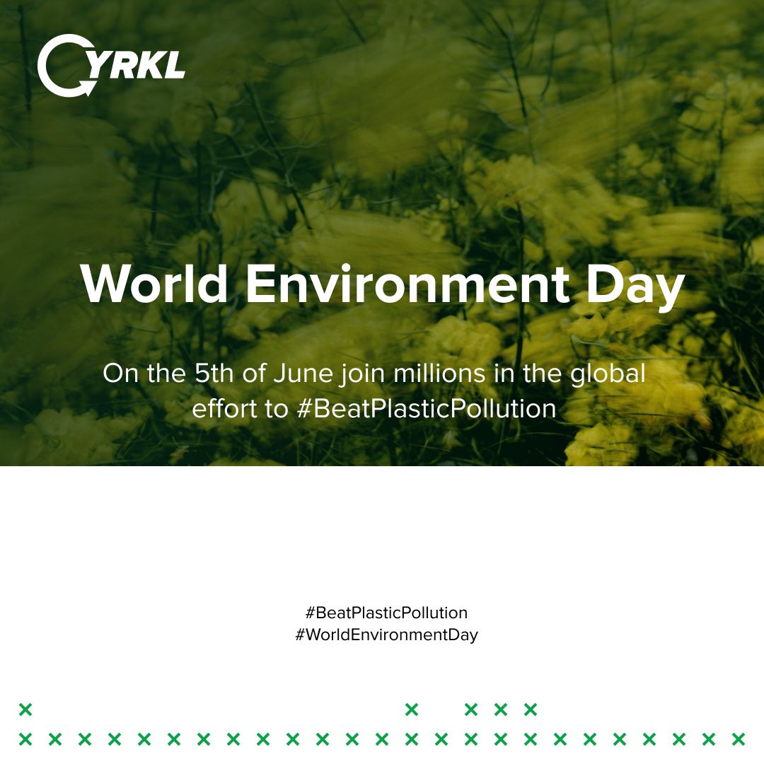 🌍 Today is #WorldEnvironmentDay! Join the global movement to #BeatPlasticPollution on the 5th of June.