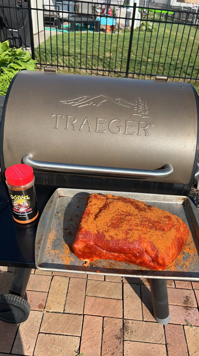 It’s about to go down!  @MeatChurch @TraegerGrills