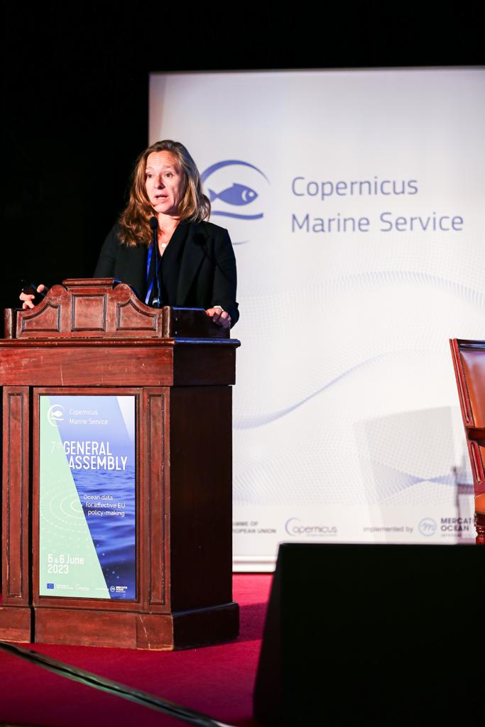 #GACopernicusMarine

Karina Von Schuckmann &amp; Gratianne Quade showcase that the #CopernicusMarine #Ocean report is a success story of our service🌊

Key findings 
Scientific innovations
Ability to connect science to policy 

Looking forward to seeing the next report in September!