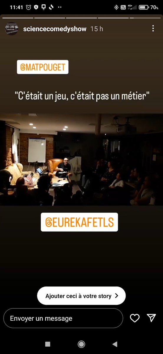 ScienceComedySh's tweet photo. 🎭 Au fait, on se prépare au dernier "#CrashTest du #ScienceComedyShow" de la saison, à @EurekafeTLS !

➡️Ce sera le 30 juin à 19h30 !
#theatre, #sciences, #blagues, tout sera au rendez-vous.

L'occasion de se retrouver avant de clôturer la saison, et se revoir en septembre 😉 https://t.co/3kJGkDsMnD