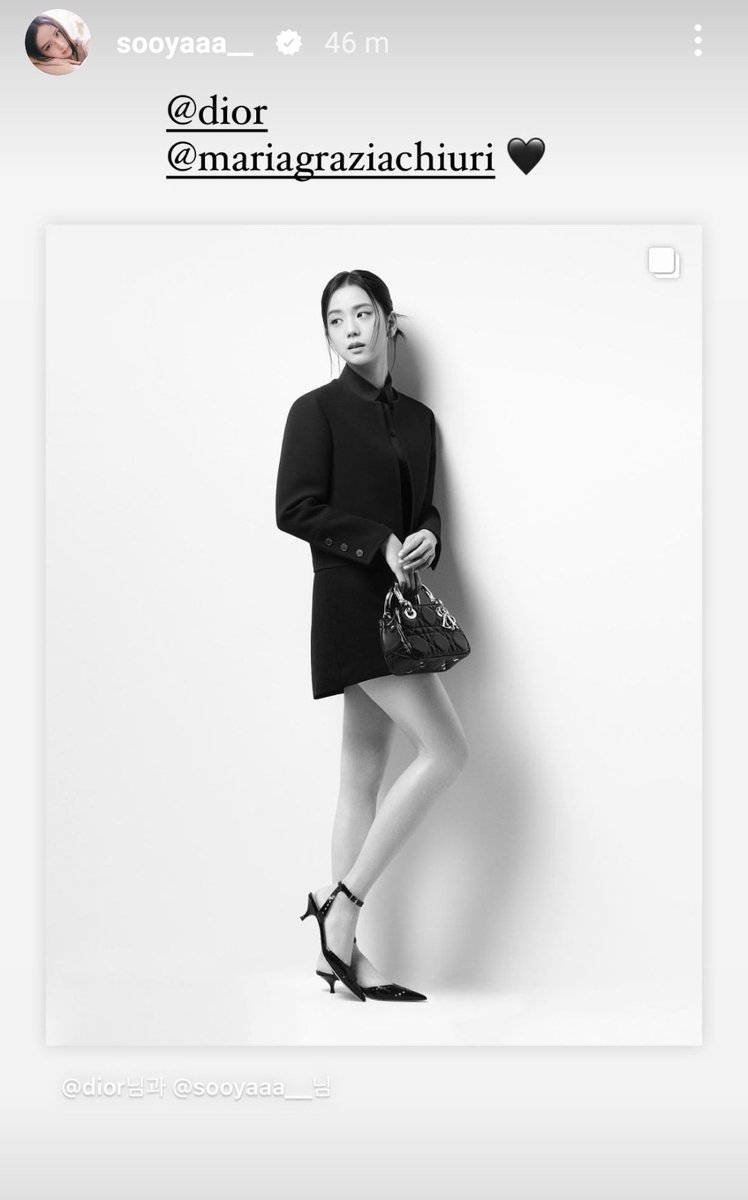 [📸] 230605 JISOO story post update.🖤

🔗instagram.com/stories/sooyaa…

JISOO FOR DIOR 
#JISOOxLady9522

I vote #Jisoo for #ArtistaAsiatico at the #SECAwards 2023        

블랙핑크 지수  #지수 #FLOWER