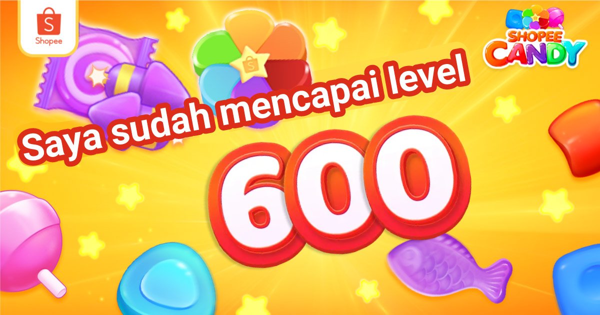 Saya berhasil melewati 600 di Shopee Candy!  shp.ee/8d857njaxsy
