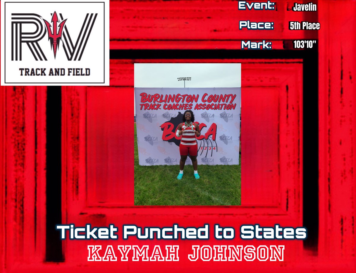 Congratulations to Kaymah Johnson on scoring 2 points for our 3rd Place SJ Group 4 Sectional Championship team. Way to bounce back after not competing for 3 weeks and qualify to compete at your first state championships. Big PR is coming this week 😤

#RedDevilNation
