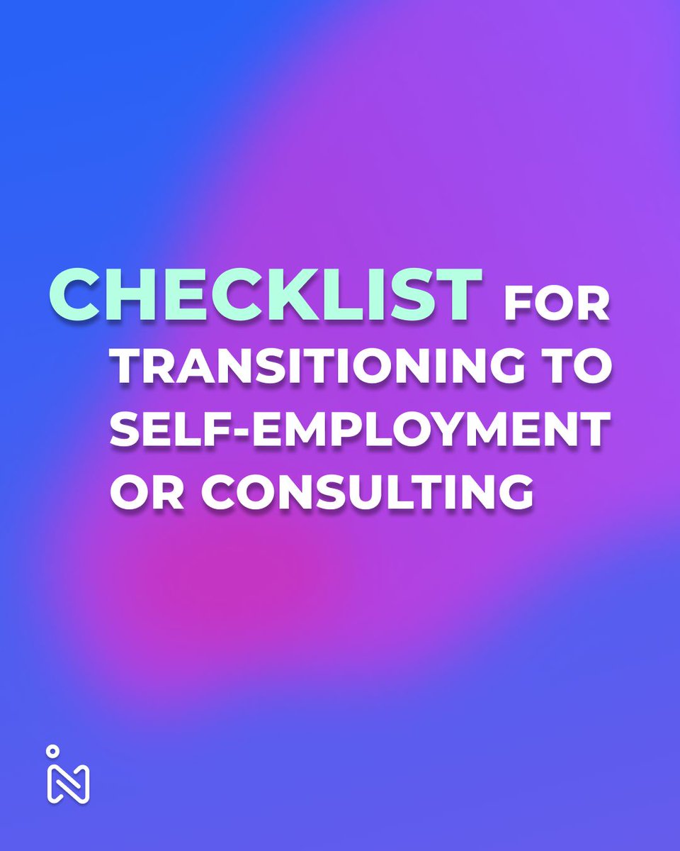 Employment or #selfemployment? 
To quickly test your strength, read our comprehensive checklist for transitioning to self-employment or consulting:
intch.org/blog/checklist…