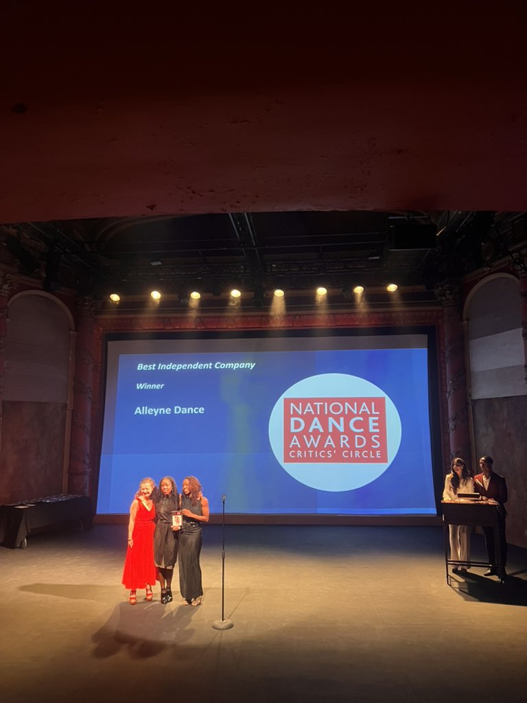 We had an exciting afternoon @NatDanceAwards - thrilled to be nominated for best independent company and congratulations to our friends @AlleyneDance 👏🏼 and all the other nominees and winners. #inspiring