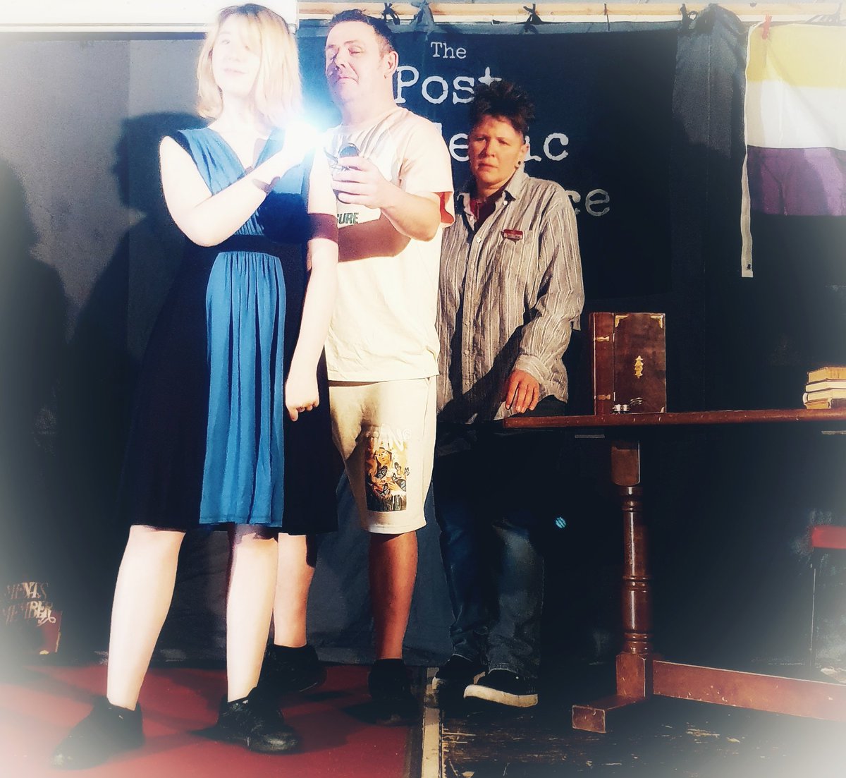 PostPanPerfProj's tweet photo. Happy Pride Month! 🏳️‍🌈 Coming to @FloparkCC on Fri 16th June '23 is The Post Pandemic Performance Project 's new and original play in The Vault Volumes series: 'The Curse of the Candlestick Maker. The play explores the struggles of a non-binary person wanting love. https://t.co/r6D7MgDEFI