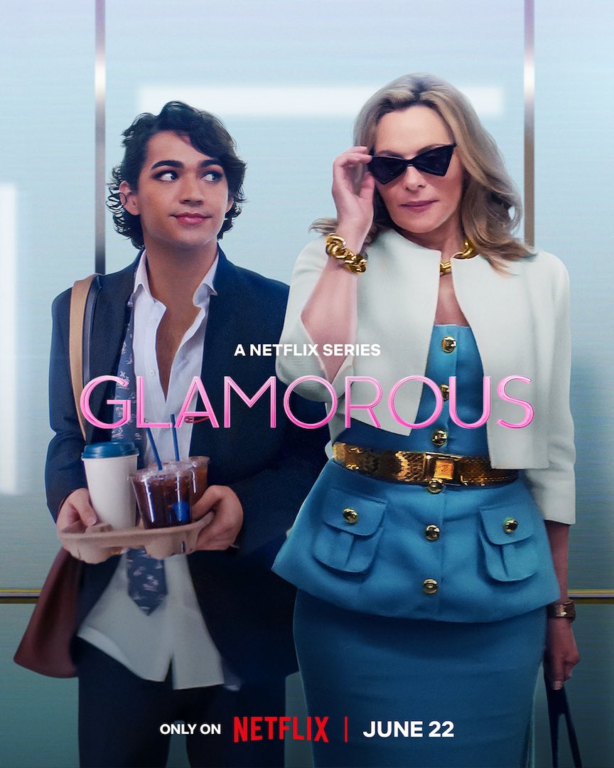 Kim Cattrall and Miss Benny in Glamorous—we WILL be watching