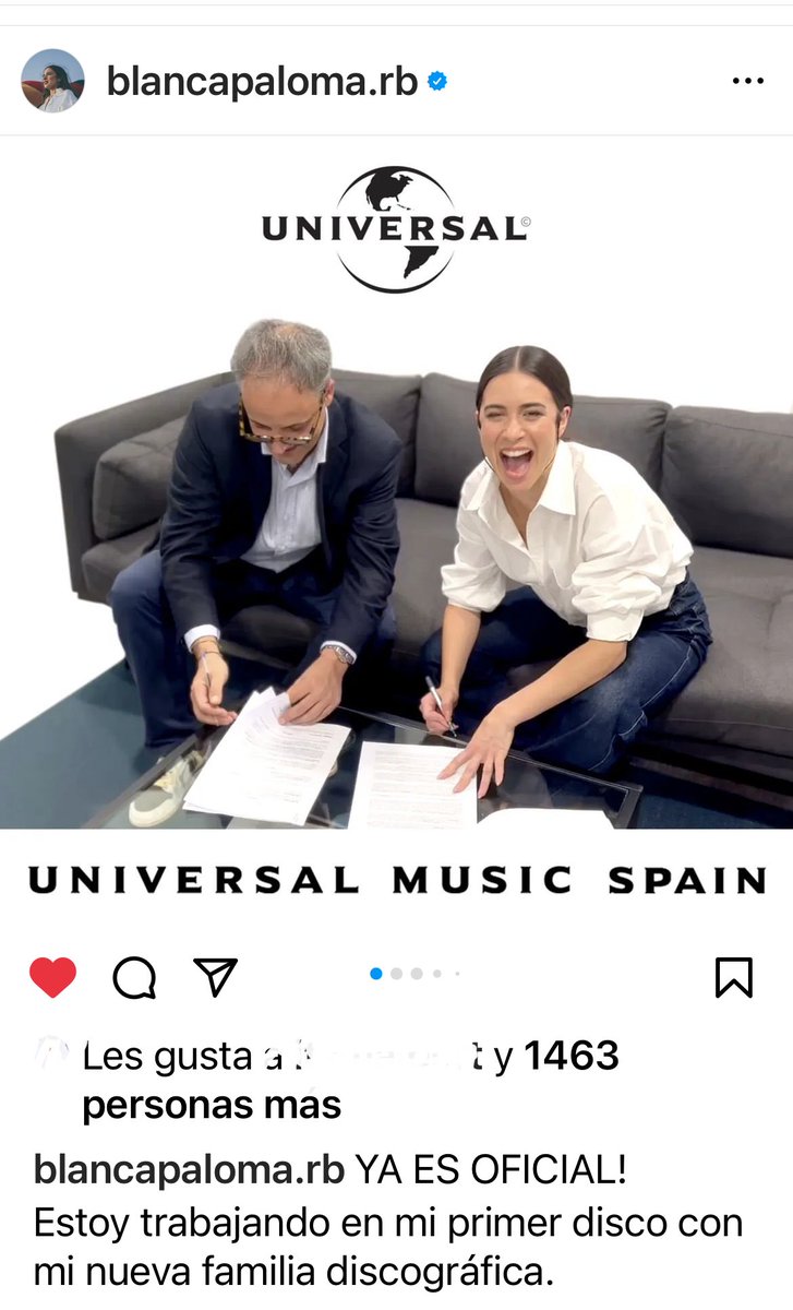 martamissima's tweet photo. La felicidad que me da ver esto. Te lo mereces, ⁦@BlancaPaloma_rb⁩ ♥️ https://t.co/Y6pTeoSsyS