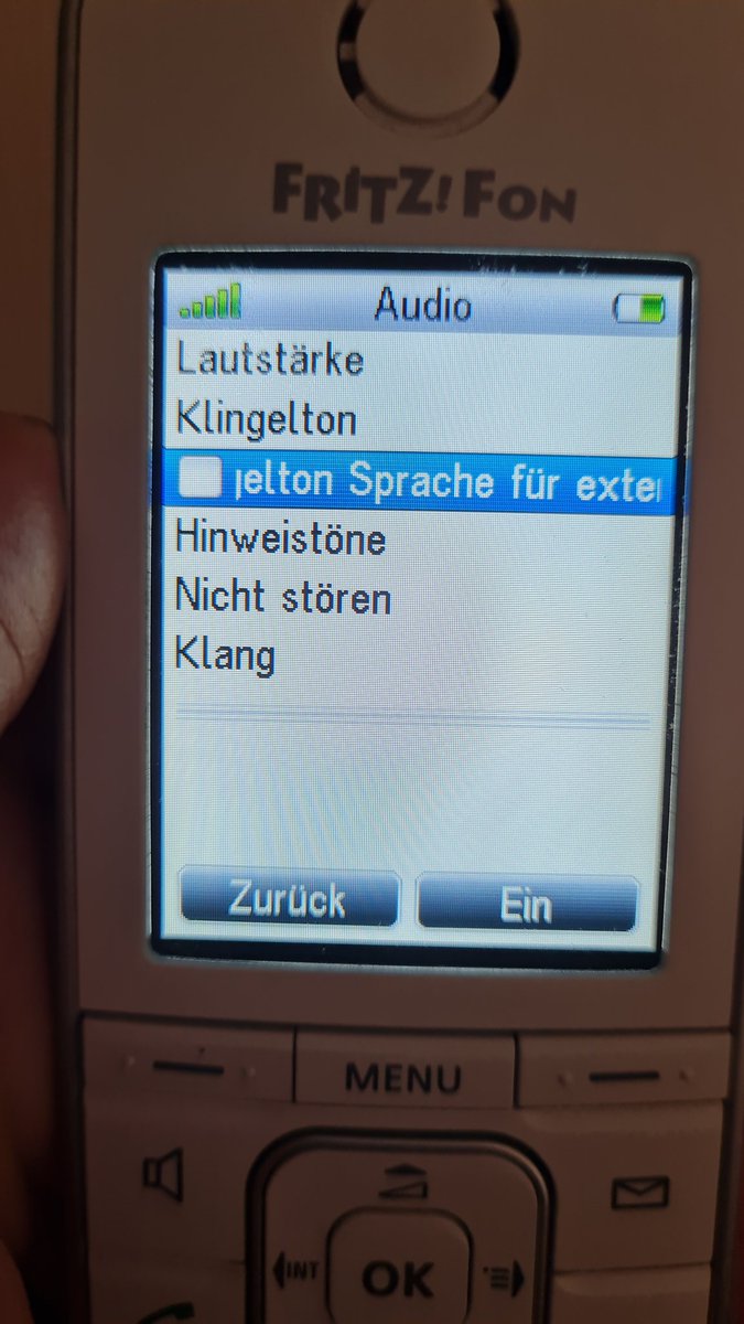 GuidoNeumann's tweet photo. @AVM_DE Nach meinem Test ist die Sprachoption statt Klingelton wieder abgewählt (s. Foto), aber sie bleibt leider dennoch aktiv.  ☹️ https://t.co/84GE8yxctk