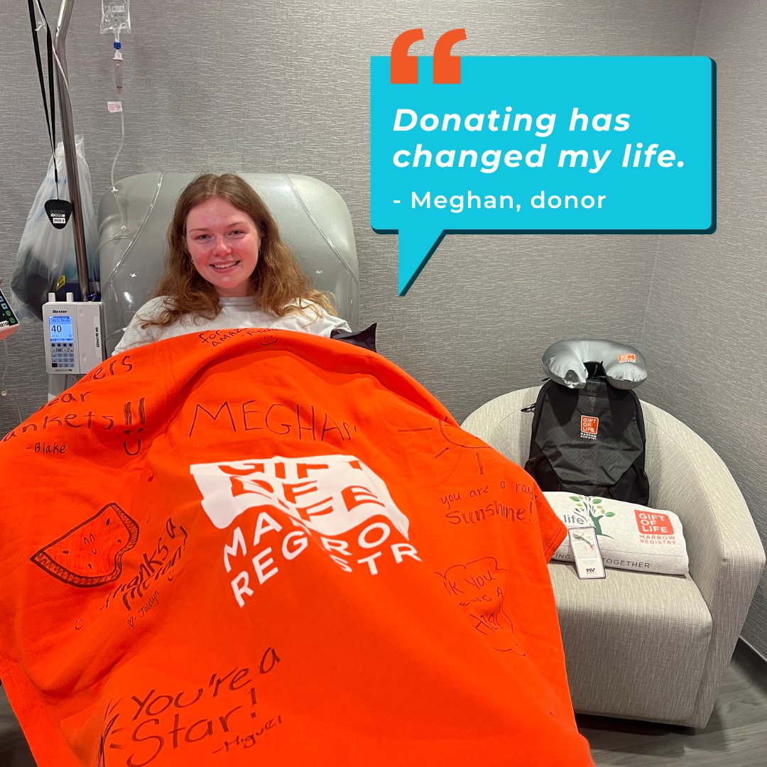 “Donating has changed my life,” said mononuclear cell donor Meghan.

This @DeltaZetaNatl member and @UofSC alum joined the registry in honor of her family members and sorority sister.

Read more: giftoflife.org/posts/post/Del…

#SweetCaroline @ProjectLifeMvt @UofScAlumni