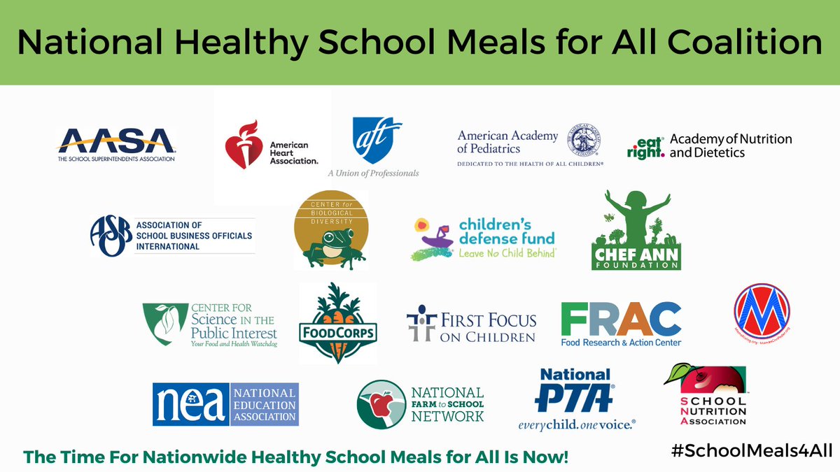 '#SchoolMeals4All would be a game changer for students, families, & schools, which is why we're proud to be a member of the Healthy Schools Meals for All Coalition' said @fracprez, Luis Guardia.'The time for nationwide Healthy School Meals for All is now.' bit.ly/3I0JlYV