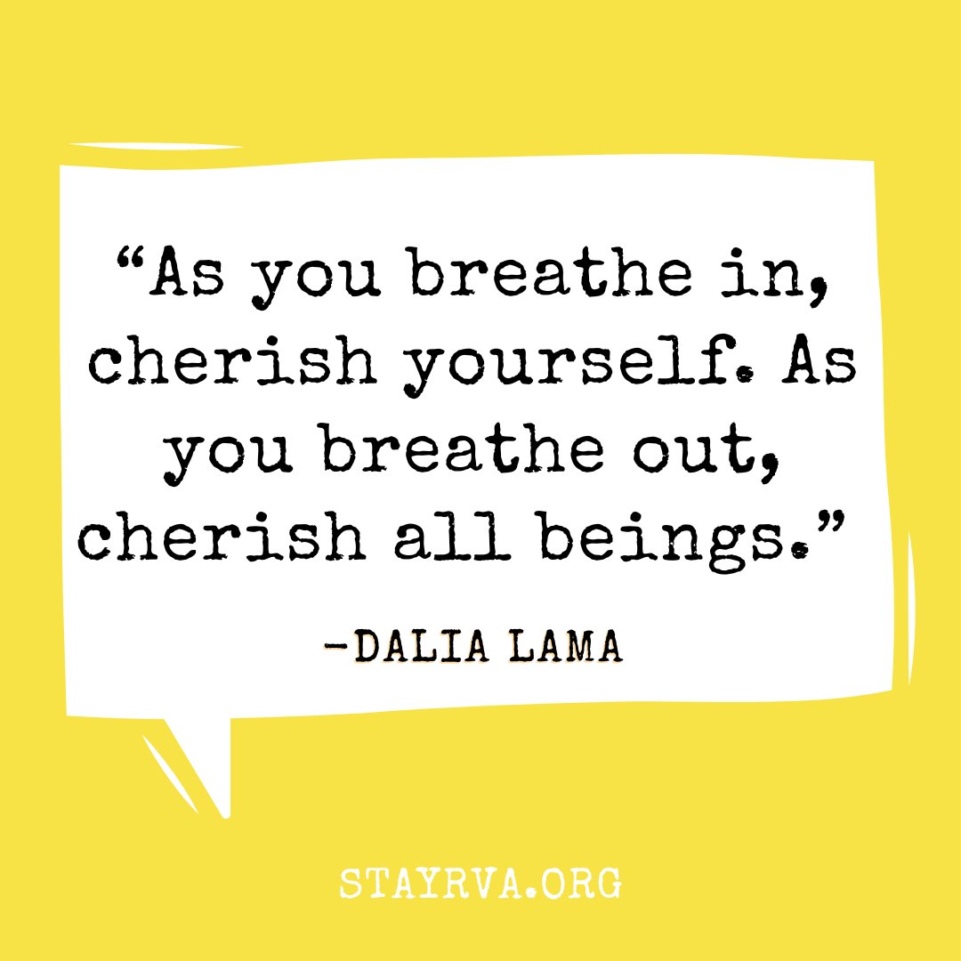 “As you breathe in, cherish yourself. As you breathe out, cherish all beings.” - Dali Lama 

#STAYRVA #DaliLama #DaliLamaQuotes #MotivationMonday #MotivationalMonday #InspirationalQuotes #WeAreRPS