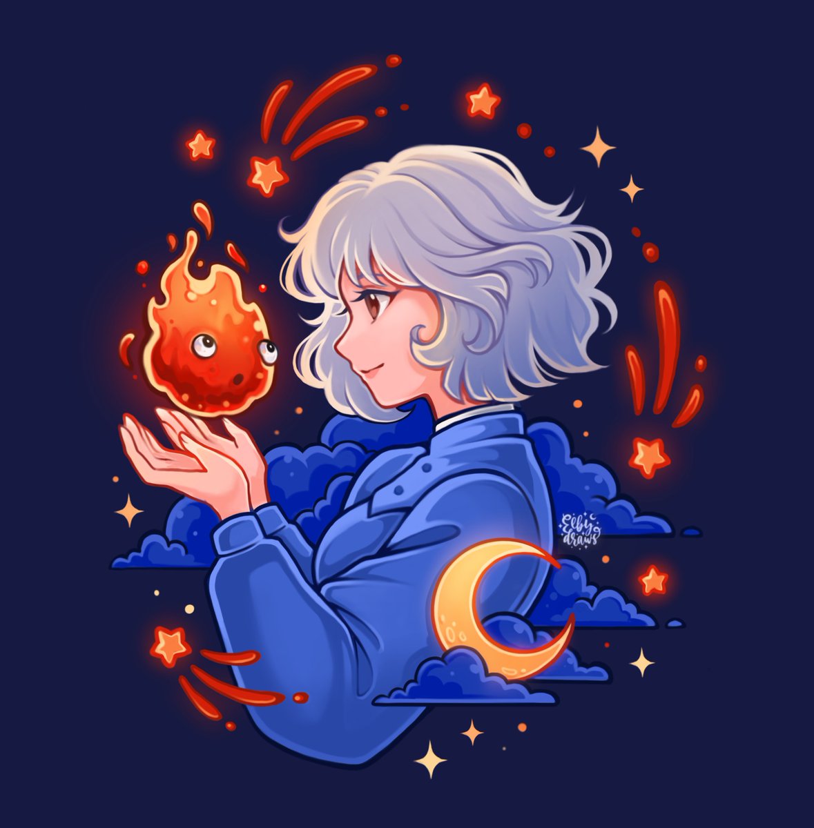 Sophie and Calcifer - Howl's Moving Castle fanart

#ghibli #howlsmovingcastle #sophie #studioghibli #cuteanime #calcifer #anime #manga #artstyle  #artchallenge #ghiblimovies #ghibliart #howlsmovingcastlefanart