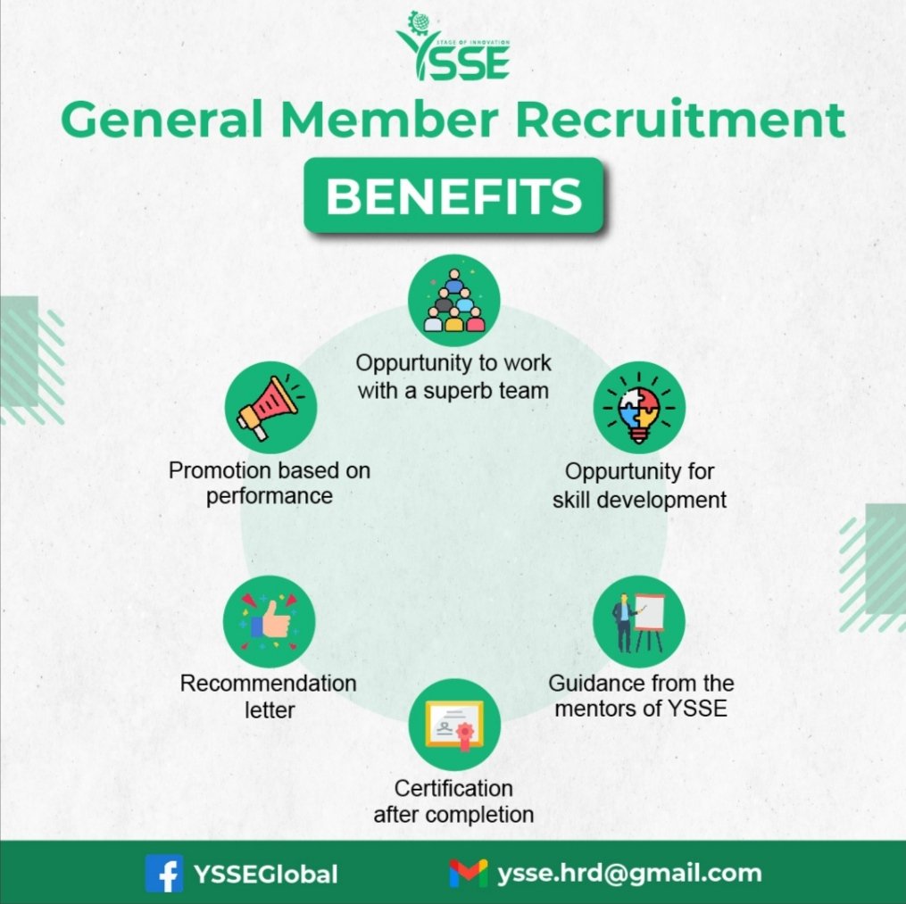 YSSEGLOBAL's tweet photo. Are you ready to take your impact to the next level?
π° Membership Period: 6 months
π° Application deadline: June 10, 2023
π° Registration link: https://t.co/QefLrtxUS1
#Recruitment #UnleashYourPotential #JoinOurTeam #YSSE #GeneralMemberRecruitment #SocialEntrepreneurship https://t.co/CDKEulIzzm