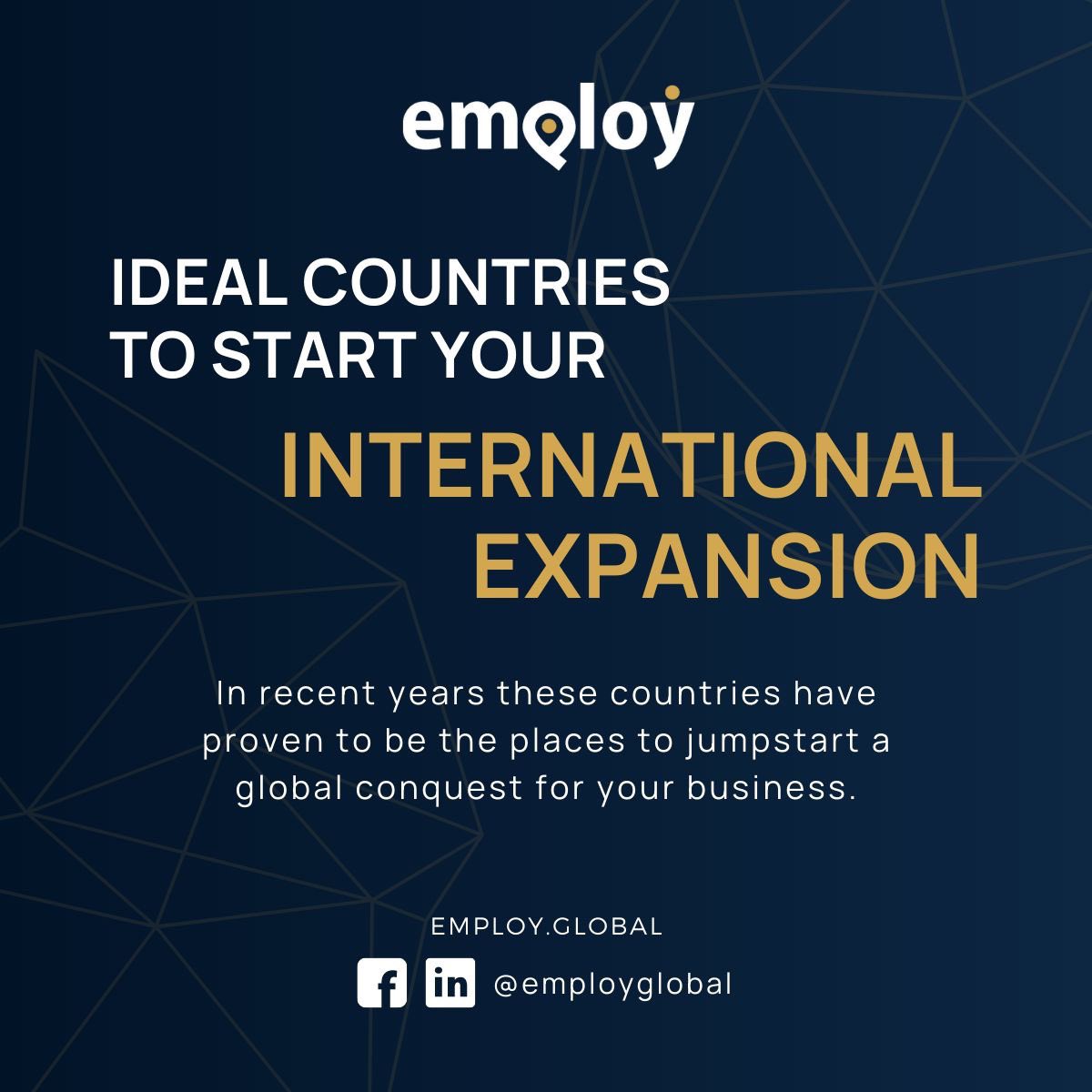 Are you ready to grow your business globally? 🚀 here’s an end-to-end solution to that simplifies global expansion 👉 lnkd.in/djBuKBP8 #employ #eor #peo #visaexperts #payrollservices #hrconsulting #asia #europe #africa