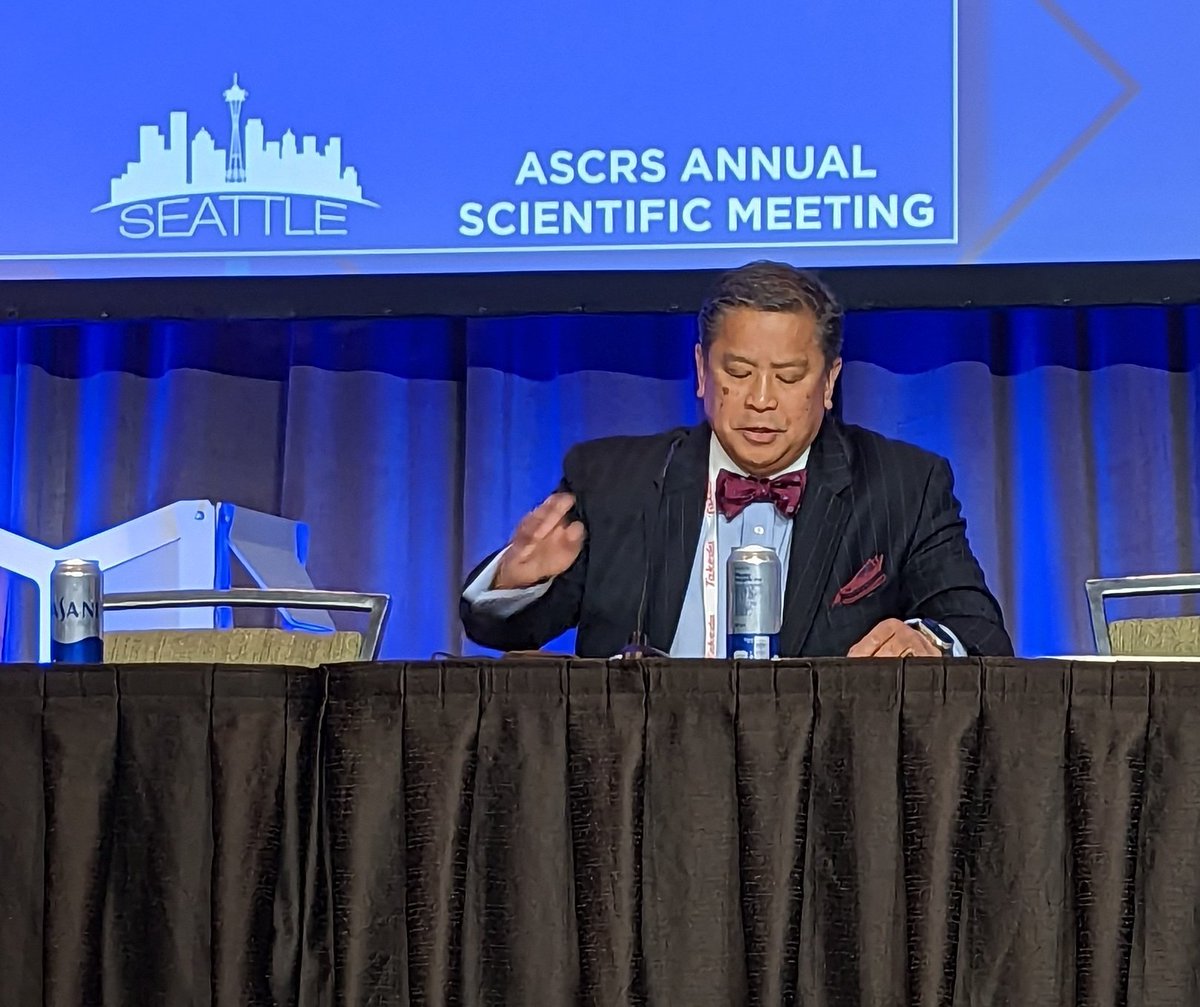wkethman's tweet photo. Our very own David Vargas, kicking off a debate on rectal cancer @ASCRS_1 @OchsnerHealth #ASCRS23 https://t.co/cySYkHJHQ3