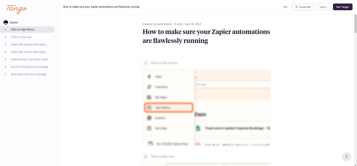 Using automations in your agency, coaching, or consulting biz?

Save almost 20 hours a month just troubleshooting broken automations

7-step cheatsheet to help you...

✅ Find problematic Zaps
✅ Fix errors
✅ Improve Zaps

Like & Comment 'Zap' & I'll DM it 

(MUST BE FOLLOWING)