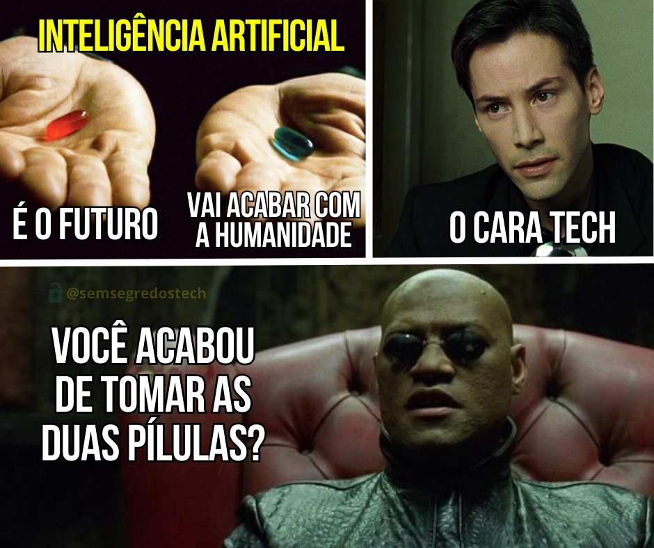 Qual você tomaria? KKkkkkk

#ia #InteligenciaArtificial