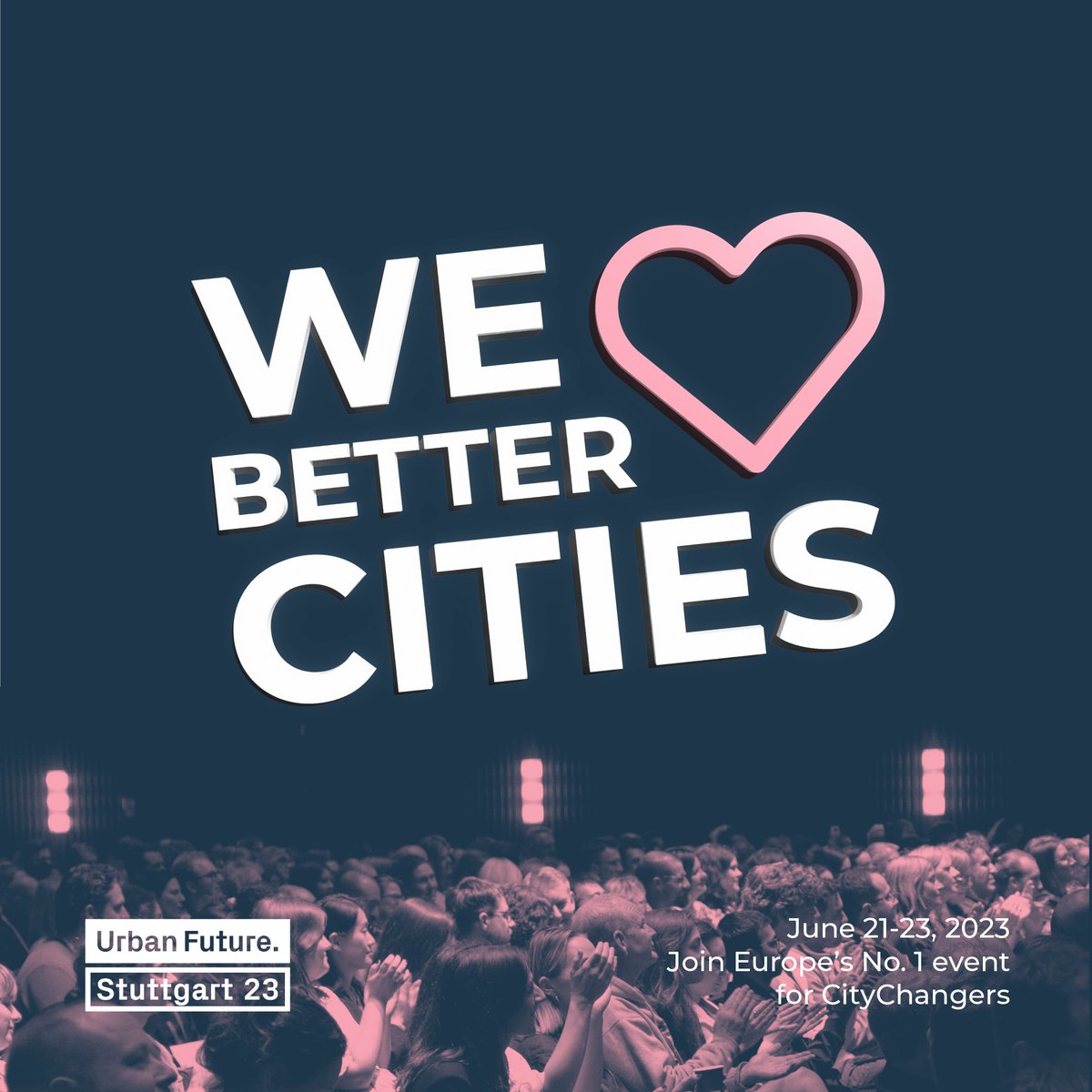 Are you fed up with your city’s slow transformation? Finally, you can help make the difference you’ve been longing to see. 

Be in the right place at the right time. Be at #UF23.
🗓️ June 21-23, 2023
📍 Stuttgart, Germany
🔗 bit.ly/Urban-Future