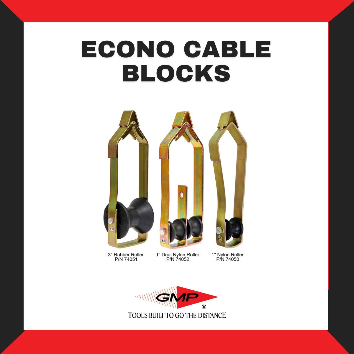 GMPTools's tweet image. Say goodbye to cable snags  &amp;amp; hello to fast &amp;amp; efficient job-site performance with our Econo Cable Blocks! Welded steel frame and glass-filled nylon rollers make pullout easier &amp;amp; keep up with your projects. Get the job done the right way!
ow.ly/8QaK50OwNIF