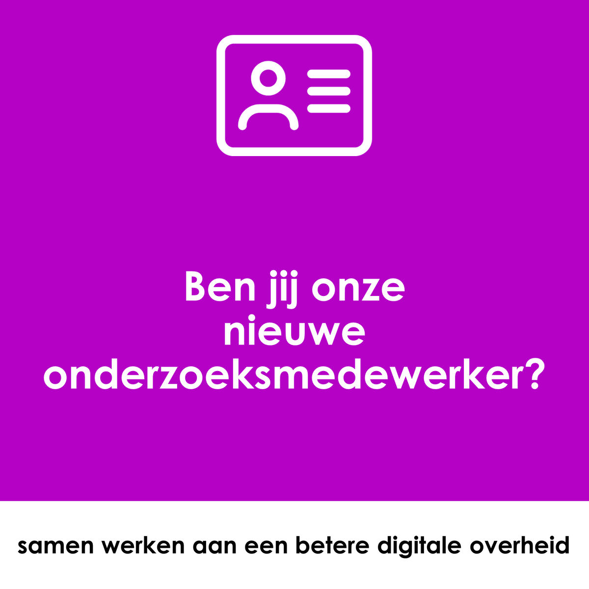 Hoe kunnen uitvoeringsorganisaties van de Rijksoverheid hun dienstverlening aan inwoners en ondernemers verbeteren?

Als onderzoeksmedewerker bij ICTU houd jij je bezig met dit vraagstuk. Een baan vol impact en ruimte om jezelf te ontwikkelen.

ictu.nl/werken-bij-voo…