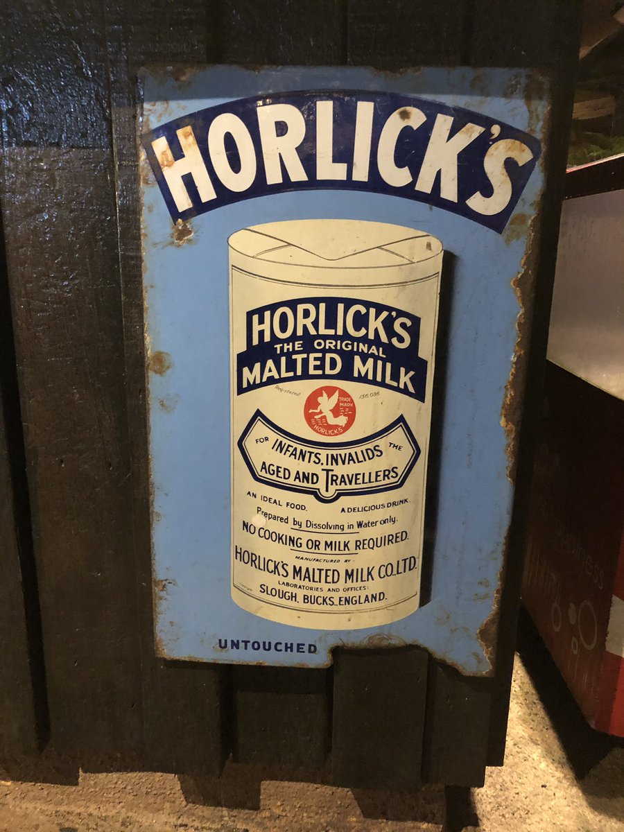 prathik37's tweet photo. Old ad for Horlicks used as artwork at a cafe in Singapore https://t.co/AUXOCplLQf