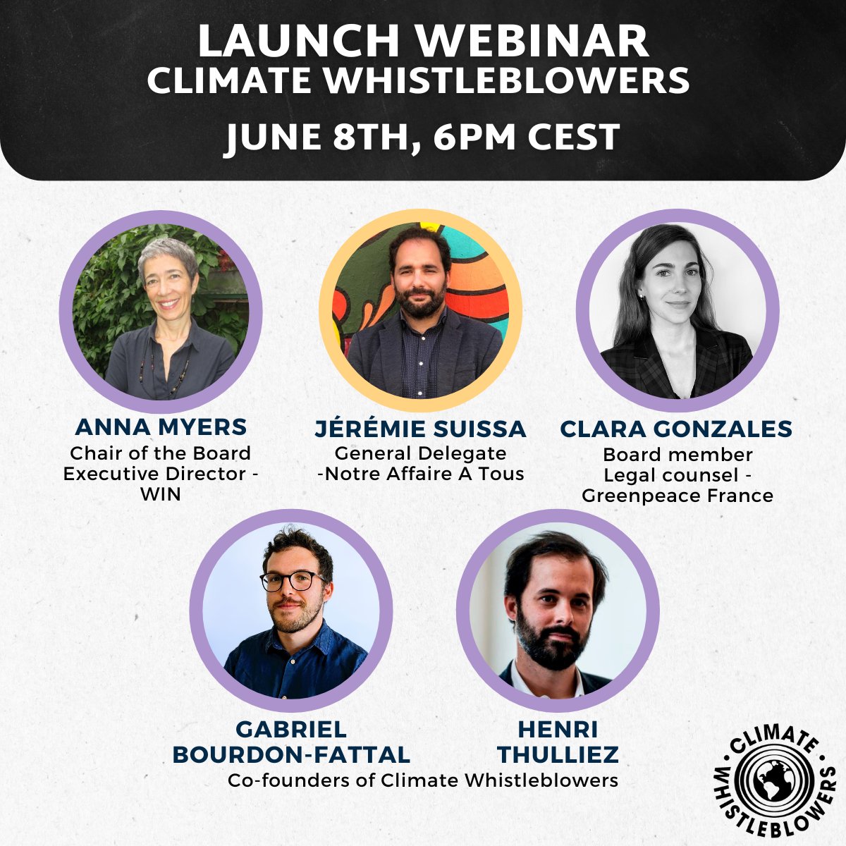 ClimateWhistles's tweet image. 🗓️ Join us on Thursday, June 8th at 6pm CEST

We will be introducing CW, our mission &amp;amp; our objectives.

Register here: forms.gle/i3LpwcmfxvBr1K…