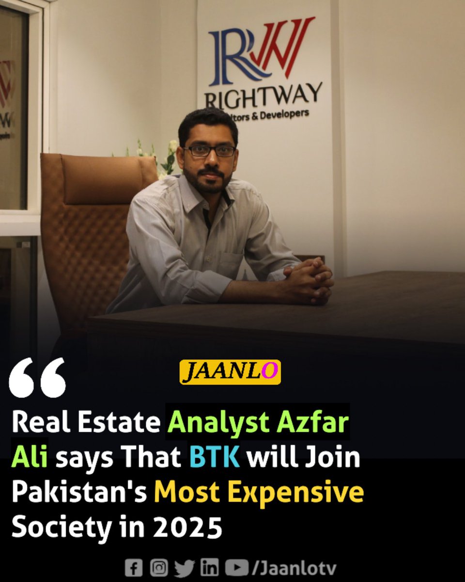 Jaanlotv's tweet photo. Looking to invest in real estate? Don't miss out on the opportunity to be a part of Pakistan's most exciting and lucrative market. With Bahria Town Karachi (#BTK) and DHA City rapidly developing thanks to the establishment of Malir Expressway.
#AzfarAli #realestateinvestment https://t.co/3o681qX5Mi
