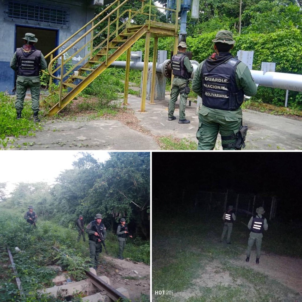 #FANB desplegada en el estado Lara, realizando seguimiento a los poliductos de la nación y haciendo acompañamiento a equipos técnicos de <a href="/PDVSA/">PDVSA</a>  en labores de recuperación de tuberías y ductos que han sido sujetos al sabotaje por grupos inescrupulosos  y delincuenciales.