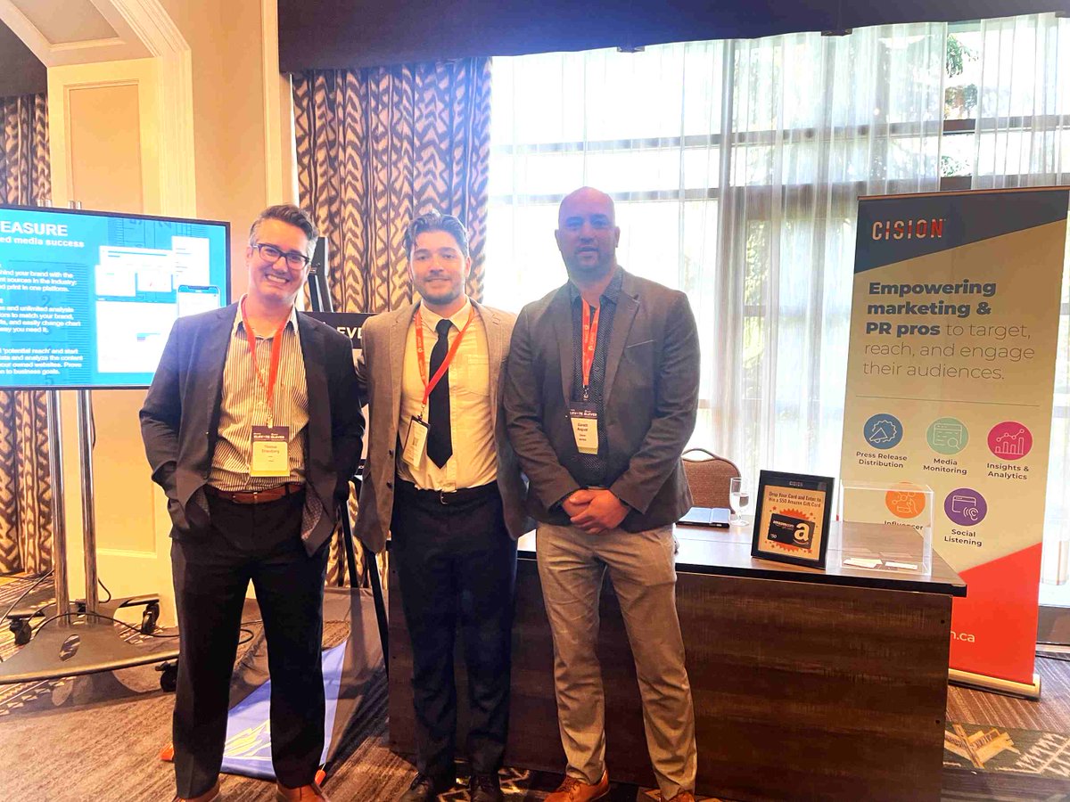 CisionCA's tweet image. Greetings from Whistler! Cision is thrilled to be at The Canadian Public Relations Society&apos;s National Conference. If you&apos;re planning to attend, stop by our booth and meet the team!

@CPRSNational 
#cprsnationalconference #CPRS #CPRSElevateNationalConference