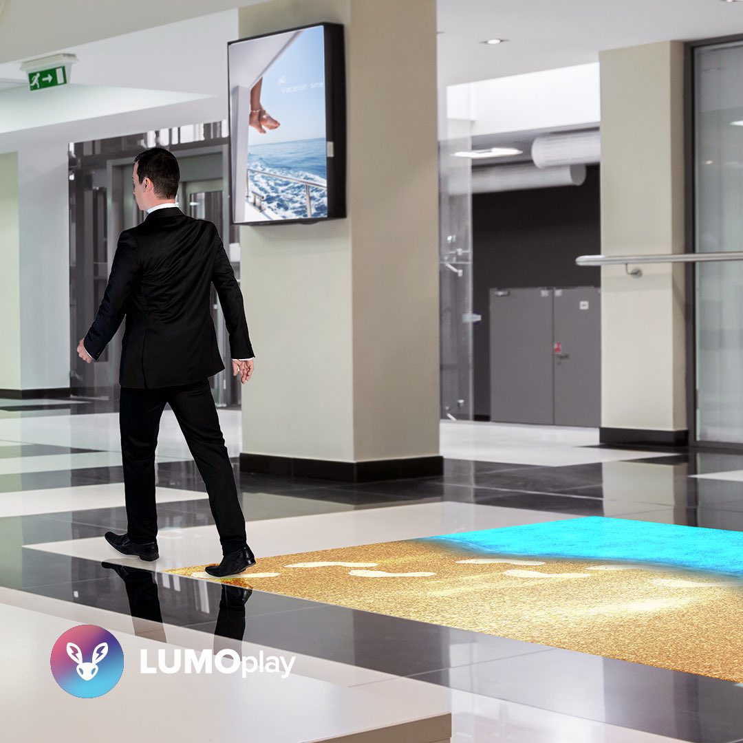 LUMOplay's tweet image. Use any projector or LED display to create an interactive floor anywhere! Great for play centers, lobbies, waiting rooms and events. Try it free LUMOplay.com

#interactivefloor #eventdesign #eventdecor #retaildisplay #adtech