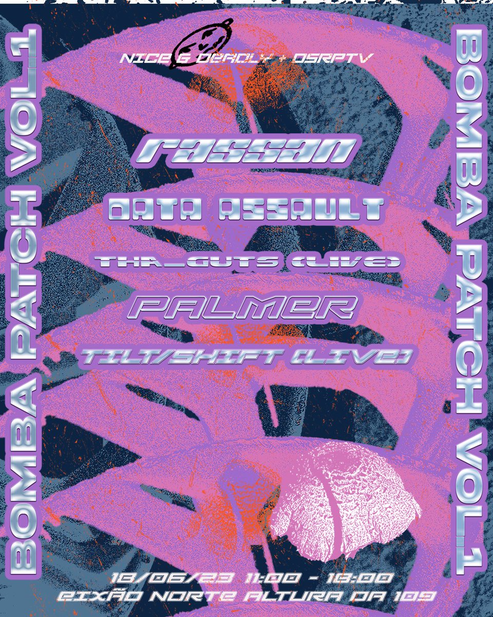 nicendeadly's tweet photo. Vocês pediram e nós atendemos!

NICE &amp; DEADLY + DSRPTV apresentam: Lançamento Bomba Patch Vol. 1 [VA] 

🚨🚨🚨 DE GRAÇA! NA RUA! 🚨🚨🚨

Domingo - 18 de Junho - das 11:00 às 18:00 no Eixão Norte - na altura da 109 Norte (próximo ao posto Shell)

BORAAAA 🔥🔥🔥 https://t.co/jqKbnHtvf3