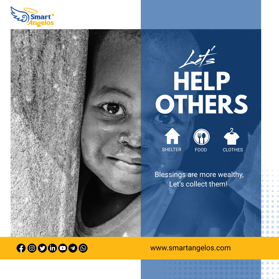 Help others!
Blessings are more wealthy, let's collect them!

#smartangelos, #GivingBack, #Donate, #CharityWork, #Philanthropy, #SupportCharity, #Nonprofit, #GiveHope, #CommunityService, #Volunteer, #ChangeLives, #MakeADifference, #HumanityFirst, #SpreadLove, #ActsofKindness