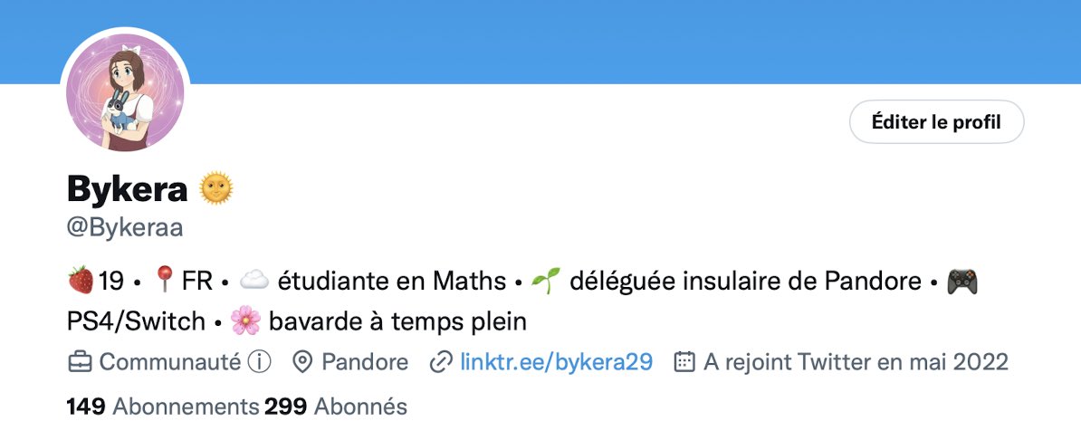 Bykeraa's tweet photo. Je n’avais même pas fait attention mais on est 299 🤩
Merci énormément pour votre soutien 🫶🏻

Un 300ième petit humain viendra-t’il follow ce p’tit compte rempli de bonne humeur ?🥰 https://t.co/p068iZGwyp
