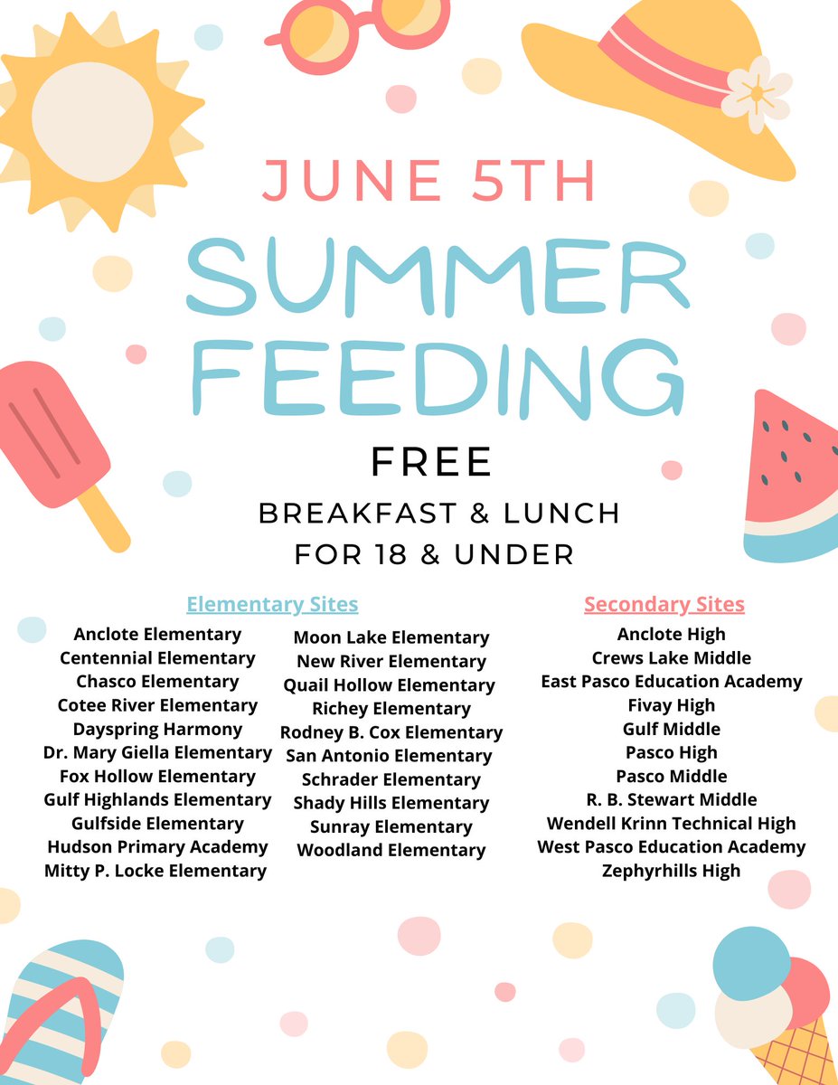 SUMMER FEEDING STARTS TODAY! ✨🎉😎