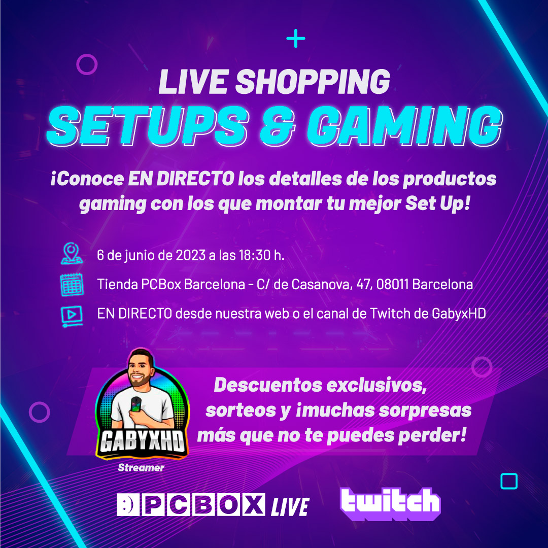 GabyxHD's tweet image. Este Martes estaré con la familia de @PC_Box en su tienda de Barcelona y realizaremos un Streaming muy Especial! En directo en mi canal de Twitch. #pcbox #gaming #sorteo