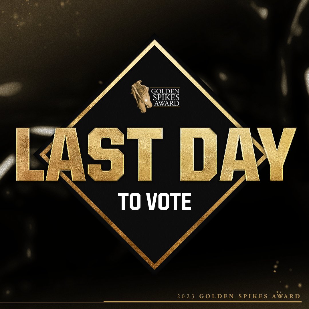 Golden Spikes Award on Twitter "🚨 LAST DAY TO VOTE 🚨 Vote now http