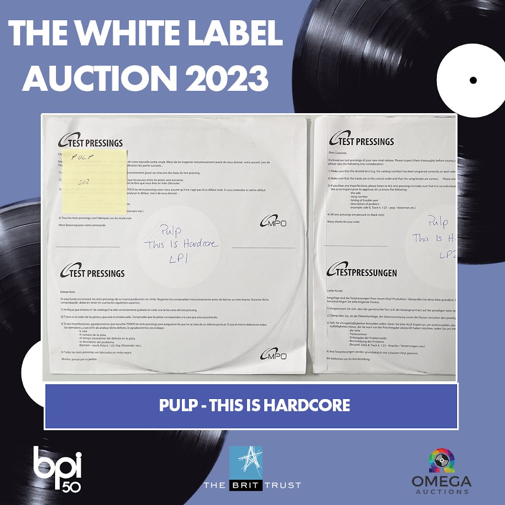 Key4Life (@key4lifeuk) on Twitter photo Please support our partner @TheBritTrust & spread the word re the brilliant #WhiteLabelAuction in aid of the charity TOMORROW 6 Jun 10am <a href="/OmegaAuctions/">Omega Auctions</a> - featuring 200 lots of rare test pressings by hundreds of artists: bid.omegaauctions.co.uk/auction/detail… Please support our partner @TheBritTrust & spread the word re the brilliant #WhiteLabelAuction in aid of the charity TOMORROW 6 Jun 10am <a href="/OmegaAuctions/">Omega Auctions</a> - featuring 200 lots of rare test pressings by hundreds of artists: bid.omegaauctions.co.uk/auction/detail…