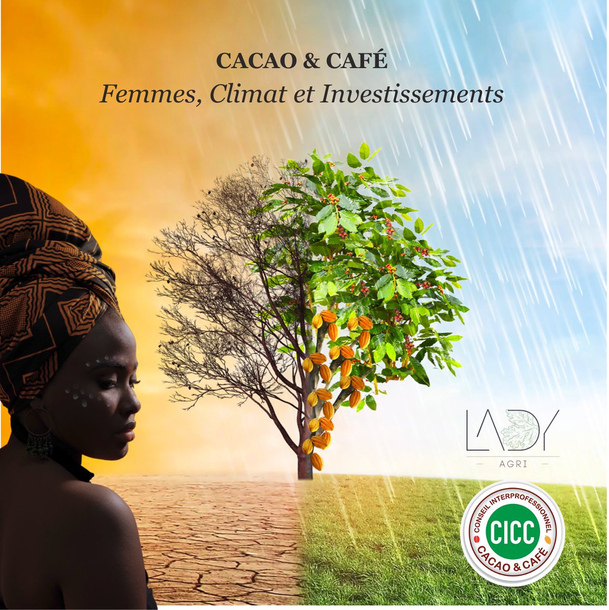 LadyAgri's tweet image. 🌍#WorldEnvironmentDay2023🌿: This Thursday LadyAgri &amp;amp; @CICC_Cameroon will host the 'Women Climate Investment forum' at the Conférence Scientifique Internationale 2023. Discussing gender &amp;amp; climate-smart investment in cocoa &amp;amp; coffee value chains for a resilient future!#StayTuned
