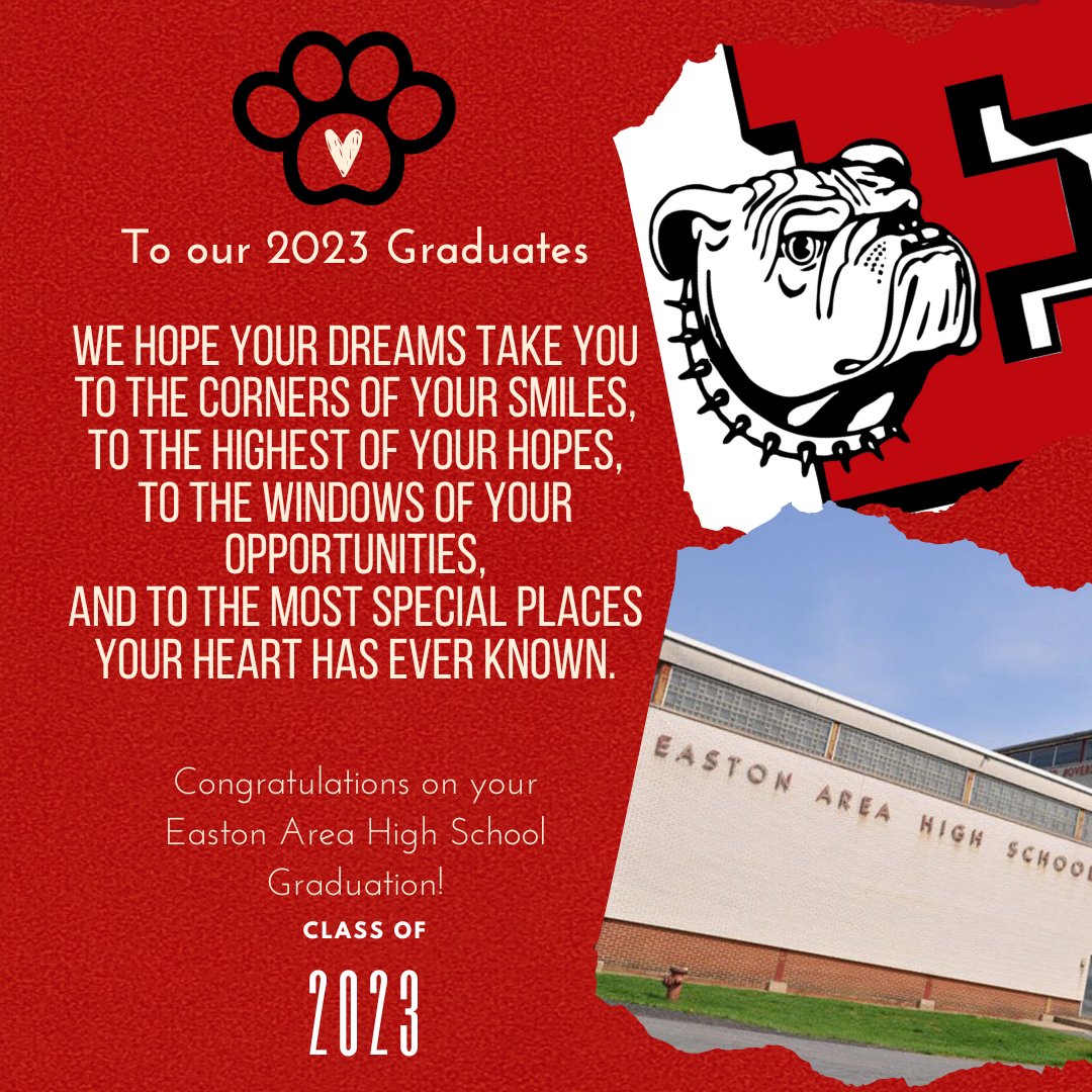 annemcentire's tweet photo. Wishing our 2023 graduates the very best life has to offer! #easdroverpride https://t.co/8XJUSoeq3A