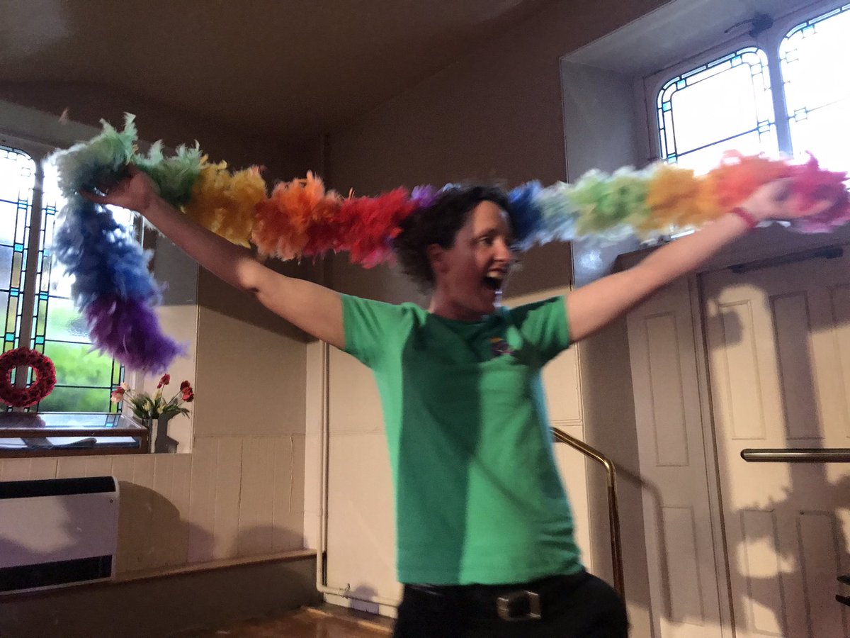 <a href="/LoudProudChoir/">Loud & Proud Choir</a> brought Pride in on Saturday night @ #stockbridgeparishchurch - the audience stamped their feet and demanded an encore - and there was dancing in the aisles! 🏳️‍🌈💜🎶🎉Happy Pride, everyone! #queerchoir #queermusic #loudandproud